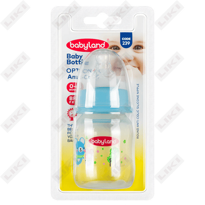 Baby Land oziqlantiruvchi shishasi 150 ml tutqichli kolikaga qarshi