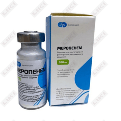 Meropenem Belfarm kukuni D/in. 500 mg № 5 (shisha)
