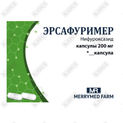 Ersafurimer 200 mg № 30 kapsulalar (3 blister х 10 kapsula)