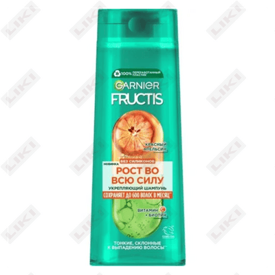 Garnier Fructis soch shampuni mustahkamlovchi qonli apelsin 400 ml