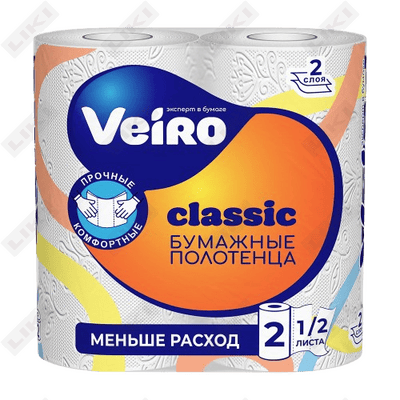 Viero Classic ikki qavatli qog'oz sochiqlar 2 dona.