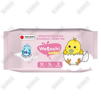 Салфетки влажные детские Watashi гипоаллергенные 54 шт.