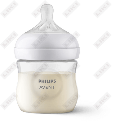 Avent natural Response scy900 / 01 oziqlantirish shishasi tug'ilgandan boshlab plastik sekin oqim 125 ml