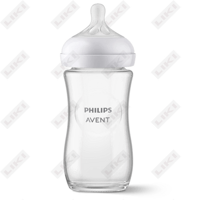 Avent natural Response oziqlantirish shishasi SCY933/01 shisha o'rtacha oqim 1 oydan 260 ml gacha