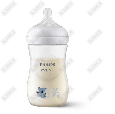 Avent natural Response scy903 / 67 oziqlantirish shishasi o'rtacha oqim 1 oydan 260 ml gacha