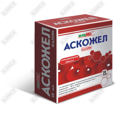 Аскожел капли орал. по 20 мл (флакон)