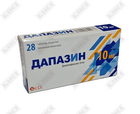 Dapazin tabletkalari 10 mg №28 (4 blister х 7 tabletka)