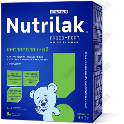Смесь сухая молочная Nutrilak Premium Procomfort Кисломолочная для улучшения пищеварения и состава кишечной микрофлоры с рождения 350 г