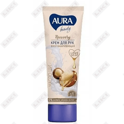 Aura Beauty 75 ml Shea yog'i bilan tiklovchi qo'l kremi
