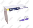 Sitadiab Met tabletkalari 50 mg / 1000 mg №56 (4 blister х 14 tabletka)