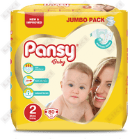 Купить Подгузники Pansy Baby размер 2, 3-6 кг, 80 шт. Подгузники Pansy Baby размер 2, 3-6 кг, 80 шт.