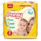 Подгузники Pansy Baby размер 2, 3-6 кг, 80 шт.