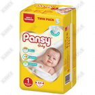 Подгузники Pansy Baby размер 1, 2-5 кг, 44 шт.