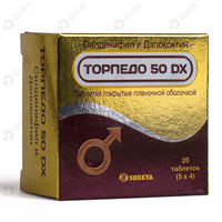 Torpedo 50 DX tabletkalari 50 mg / 30 mg №20 (5 blister х 4 tabletka)