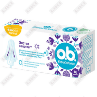 O. B. qo'shimcha himoya normal tamponlar 16 dona