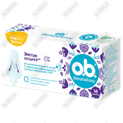 Тампоны O.B. Extra Protect Normal 16 шт.