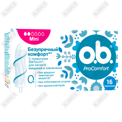 Тампоны O.B. Procomfort Mini 16 шт.