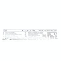 Insulin shprits KD-Ject III (KD-Jekt III) 0,5 ml 100 dona