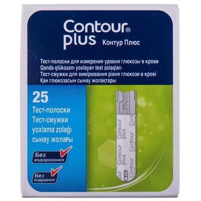 Тест-полоски Contour Plus 25 шт.
