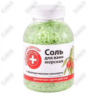Купить Соль для ванн Домашний Доктор с эфирным маслом эвкалипта 1000 г Соль для ванн Домашний Доктор с эфирным маслом эвкалипта 1000 г