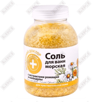 Купить Соль для ванн Домашний Доктор с экстрактами ромашки и календулы 1000 г Соль для ванн Домашний Доктор с экстрактами ромашки и календулы 1000 г