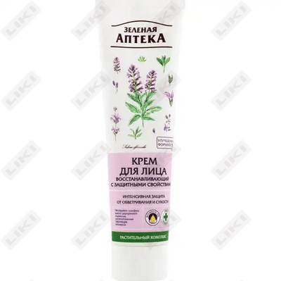Yuz kremi Zelenaya AptekaHimoya xususiyatiga ega jonlantiruvchi 100 ml