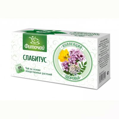 O'simlik choyi Kolleksiya Zdorovya  Slabitus 1 g №25 (filtr paketlari)