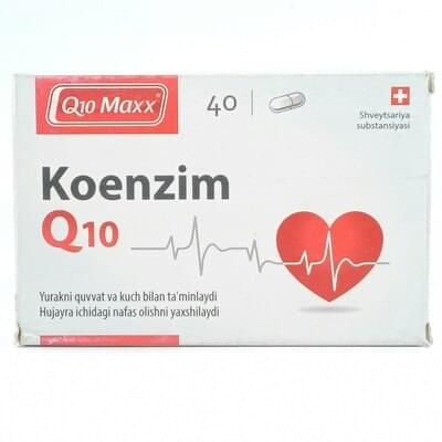 Koenzim Q10 Max (CO Q-10 Maxx) kapsulalari №40 (2 blister x 20 kapsula)