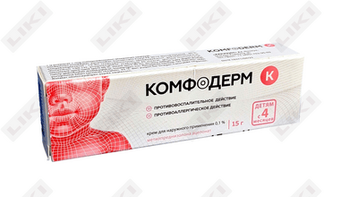Комфодерм К крем д/наруж. прим. 0,1% по 15 г (туба)