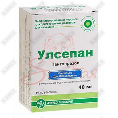 Улсепан лиофилизат д/ин. по 40 мг (флакон)