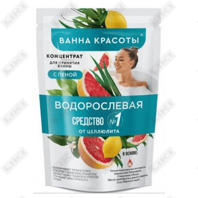 Концентрат для ванны с пеной Ванна Красоты Водорослевая от целлюлита 250 мл