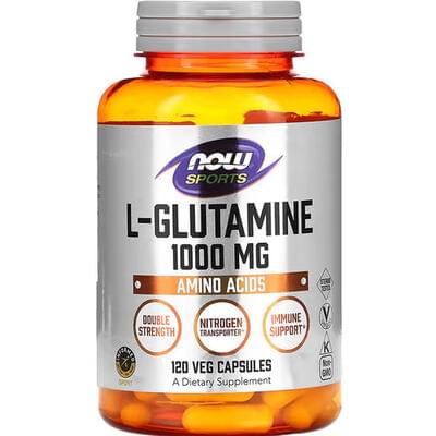 Now Sports L-глютамин капсулы по 1000 мг №120