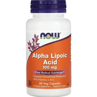 Now Альфа-липоева кислота капсулы по 100 мг №60