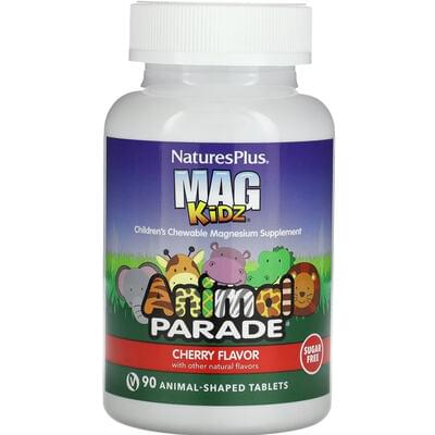 Nature's Plus Children's Magnesium Animal Parade Магний д/дет. со вкусом вишни таблетки жев. в форме животных №90