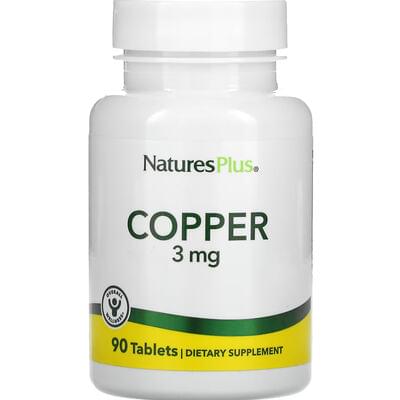 Nature's Plus Copper Медь таблетки по 3 мг №90