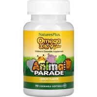 Nature's Plus Omega 3/6/9 Junior Animal Parade Омега 3-6-9 д/дет. со вкусом лимонным капсулы №90