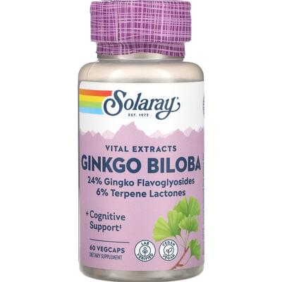 Solaray Ginkgo Biloba Leaf Extract Гинкго билоба капсулы по 60 мг №60