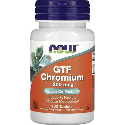 Now GTF Chromium Хром таблетки по 200 мкг №100