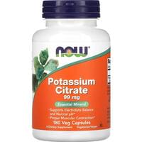 Купить Now Калий цитрат капсулы по 99 мг №180 Now Калий цитрат капсулы по 99 мг №180
