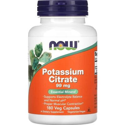 Now Калий цитрат капсулы по 99 мг №180