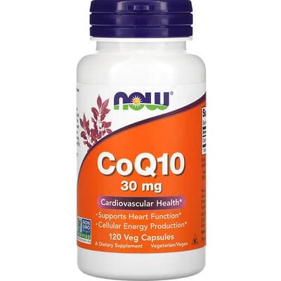 Now Коэнзим Q10 капсулы по 30 мг №120