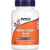Now Альфа-липоева кислота капсулы по 250 мг №120