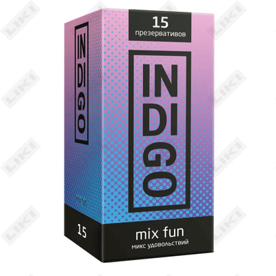 Презервативы Indigo Mix Fun Микс удовольствий 15 шт.