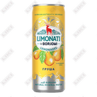 Вода минеральная Боржоми Limonati Груша газированная банка 0,33 л