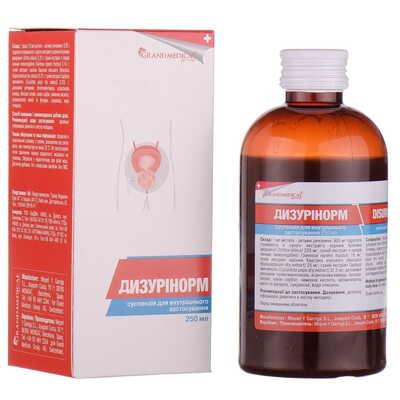 Дизуринорм суспензия орал. по 250 мл (флакон)