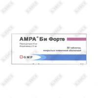 Амра Би Форте таблетки по 8 мг + 2,5 мг №30 (3 блистера х 10 таблеток)