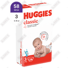 Подгузники Huggies Classic размер 3, 4-9 кг, 58 шт.
