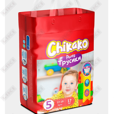 Подгузники-трусики Chikako Mini размер 5, 12-19 кг, 17 шт.