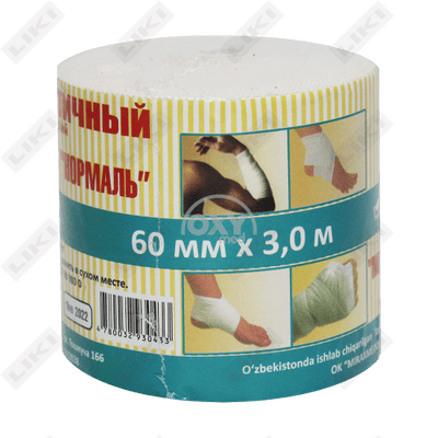 Bint elastik o'rta cho'zilishi 60 mm х 3 m