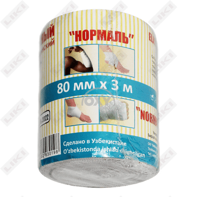 Bint elastik o'rta cho'zilgan 80 mm х 3 m